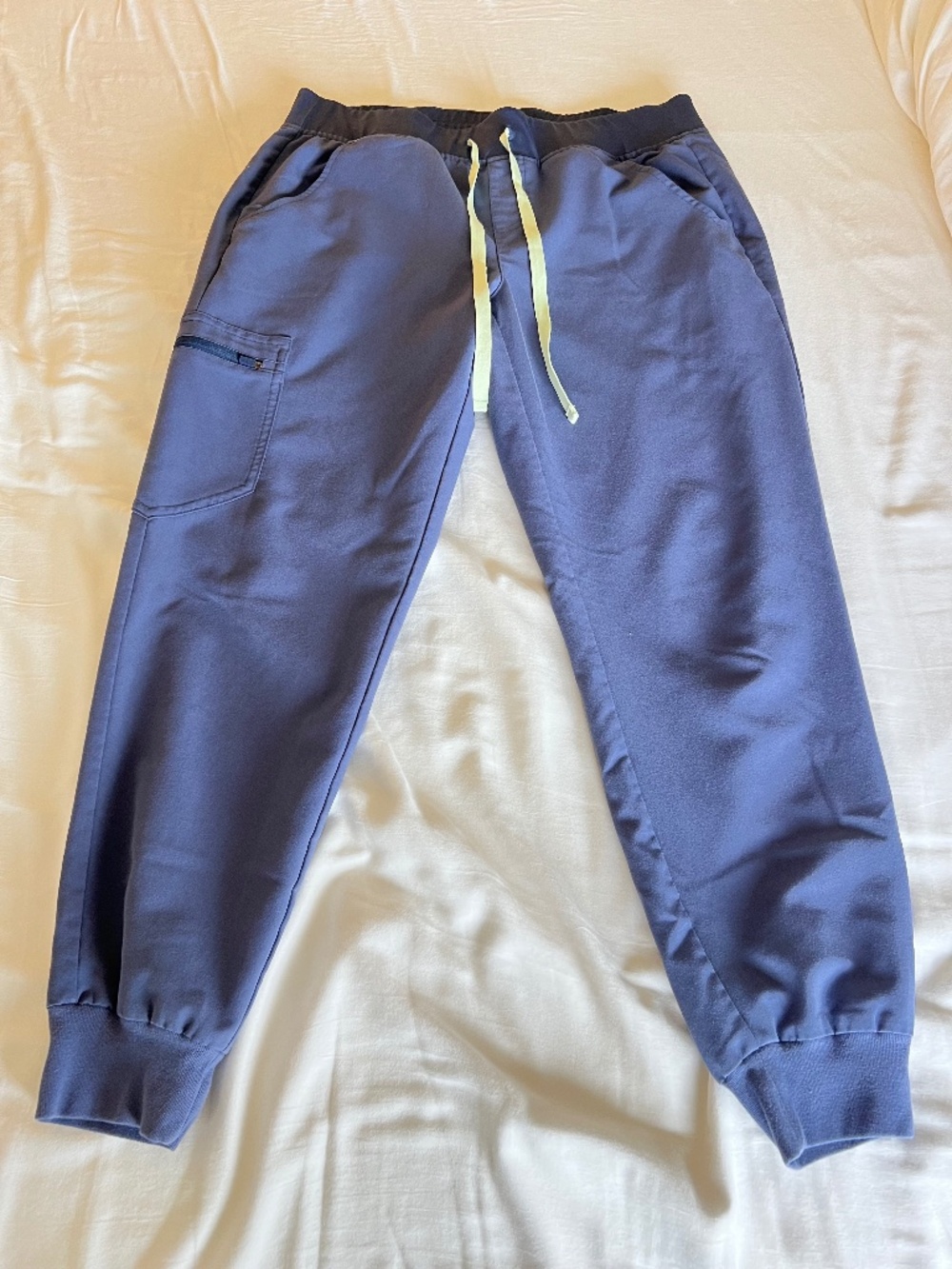 FIGS Zamora Jogger Scrub Pants Medium Petite Blue Gray
